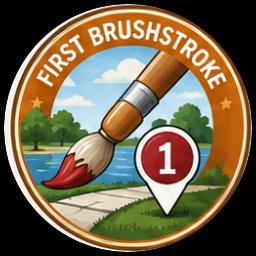 First Brushstroke Badge